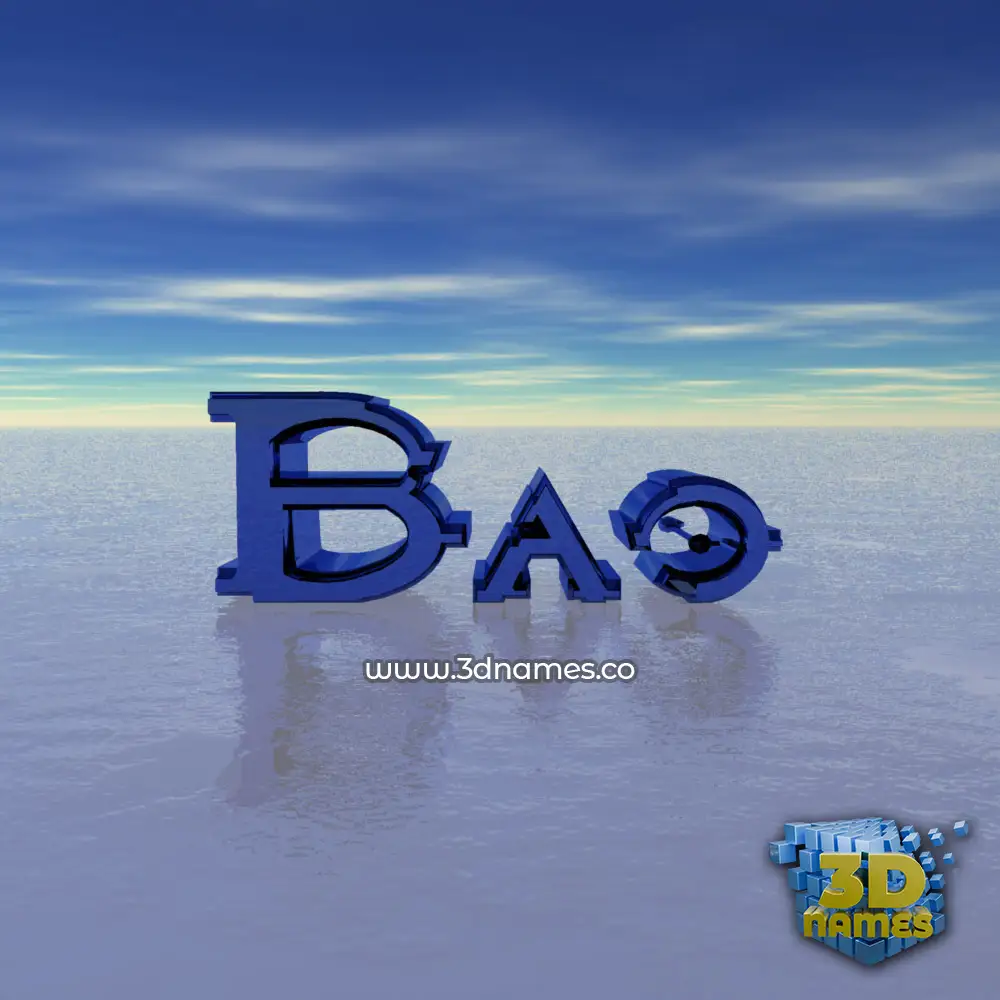 bao in Horizon style - 3D name wallpaper