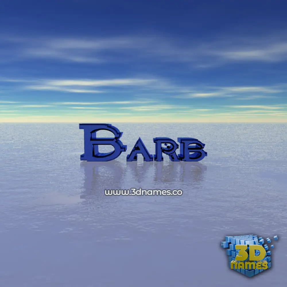 barb in Horizon style - 3D name wallpaper