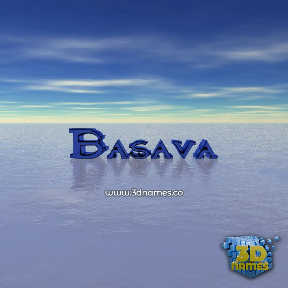 basava in Horizon style - 3D name wallpaper