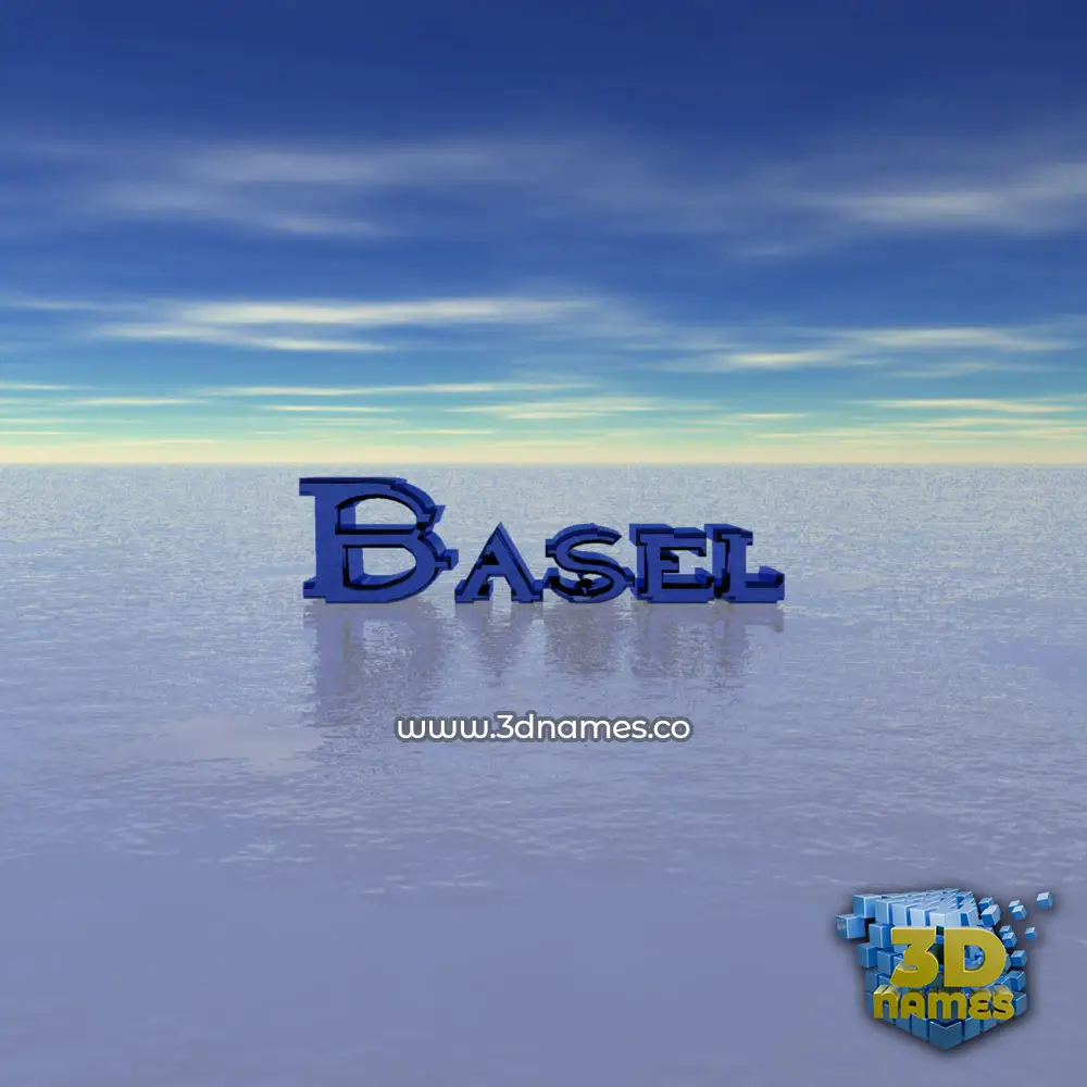 basel in Horizon style - 3D name wallpaper