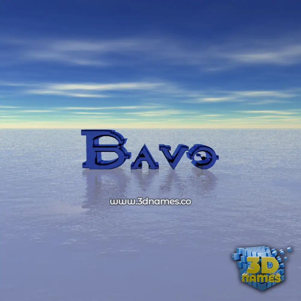 bavo in Horizon style - 3D name wallpaper