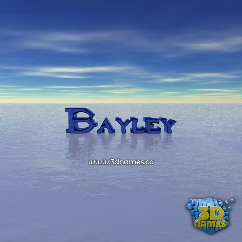 bayley in Horizon style - 3D name wallpaper
