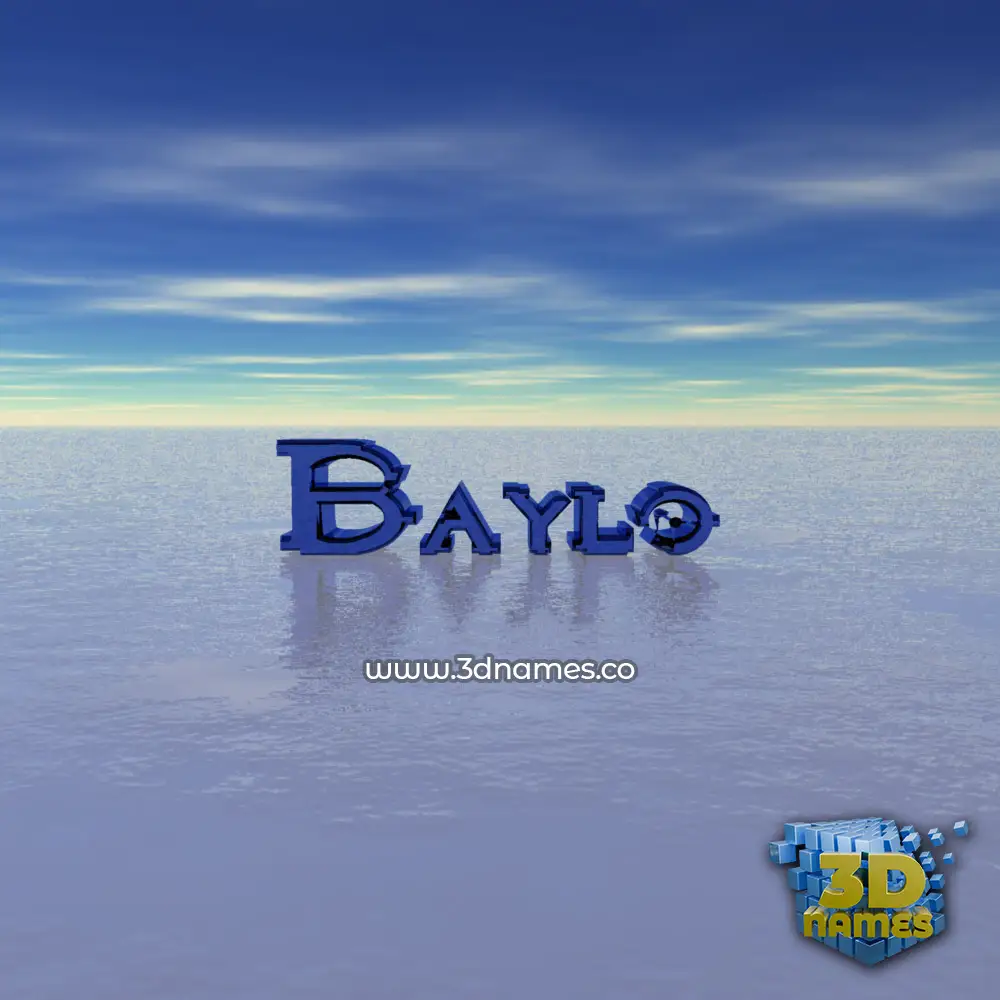 baylo in Horizon style - 3D name wallpaper