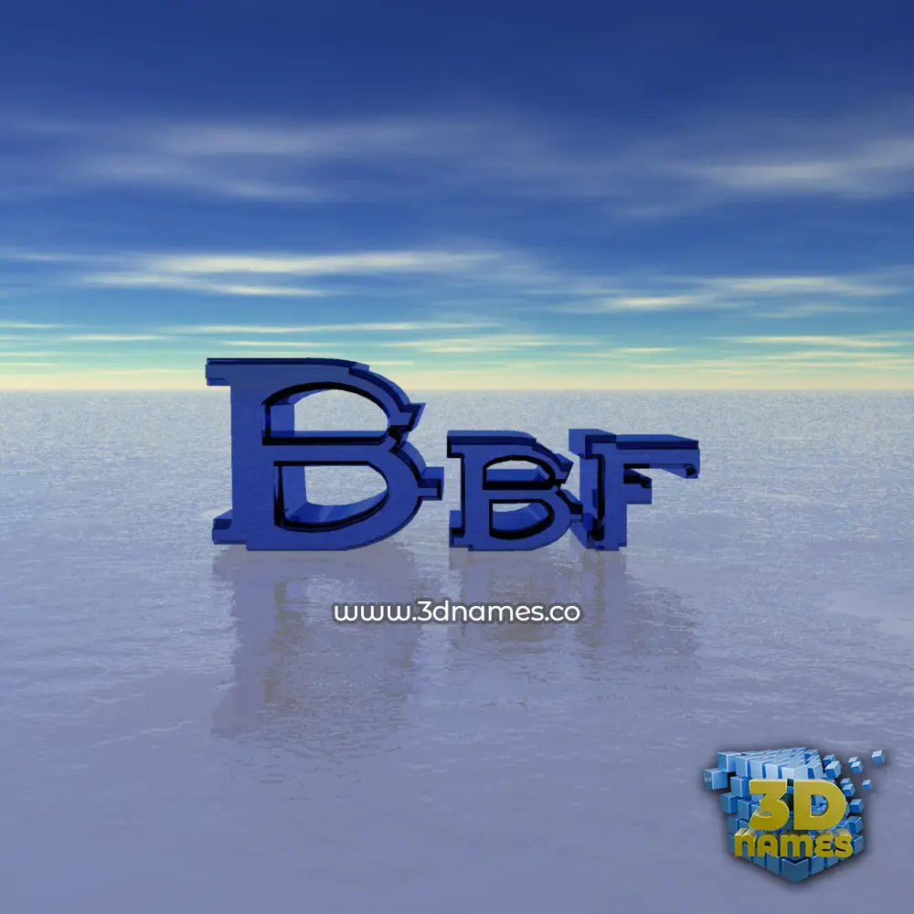 bbf in Horizon style - 3D name wallpaper
