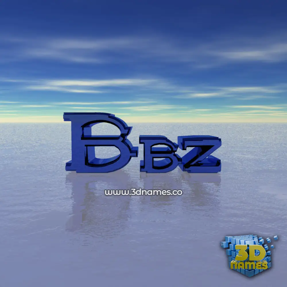bbz in Horizon style - 3D name wallpaper