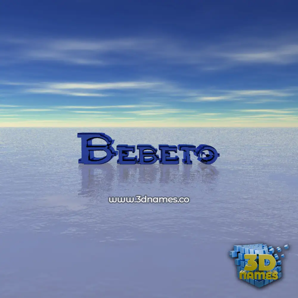 bebeto in Horizon style - 3D name wallpaper
