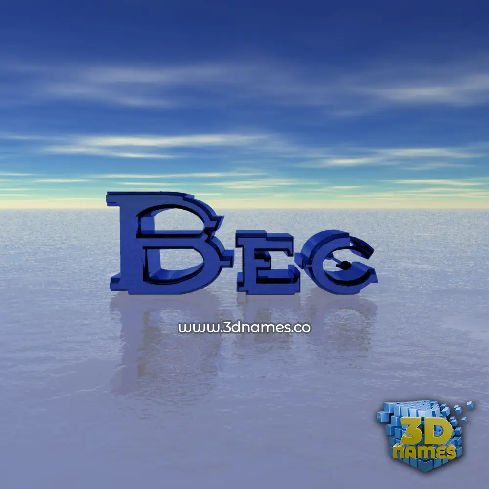 bec in Horizon style - 3D name wallpaper