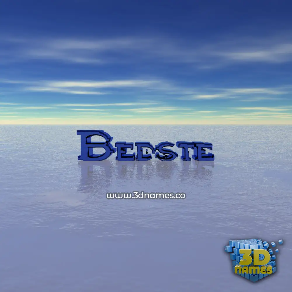 bedste in Horizon style - 3D name wallpaper