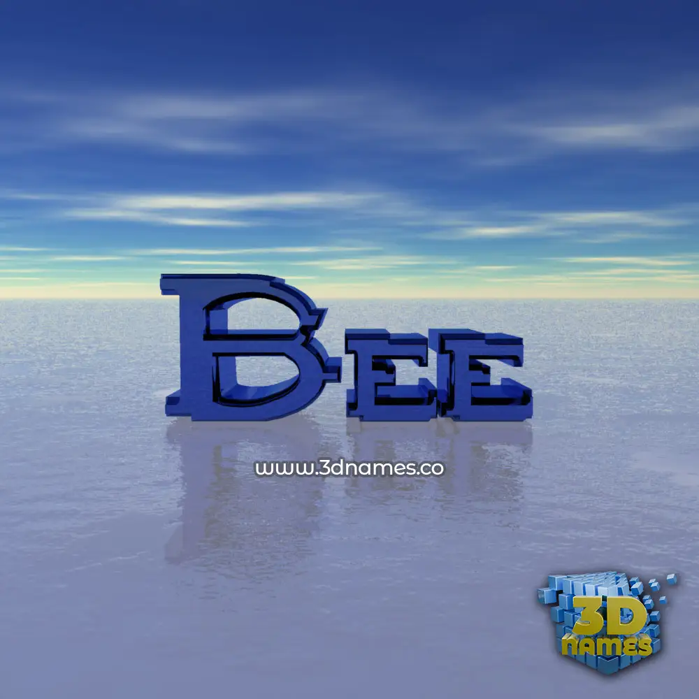 bee in Horizon style - 3D name wallpaper