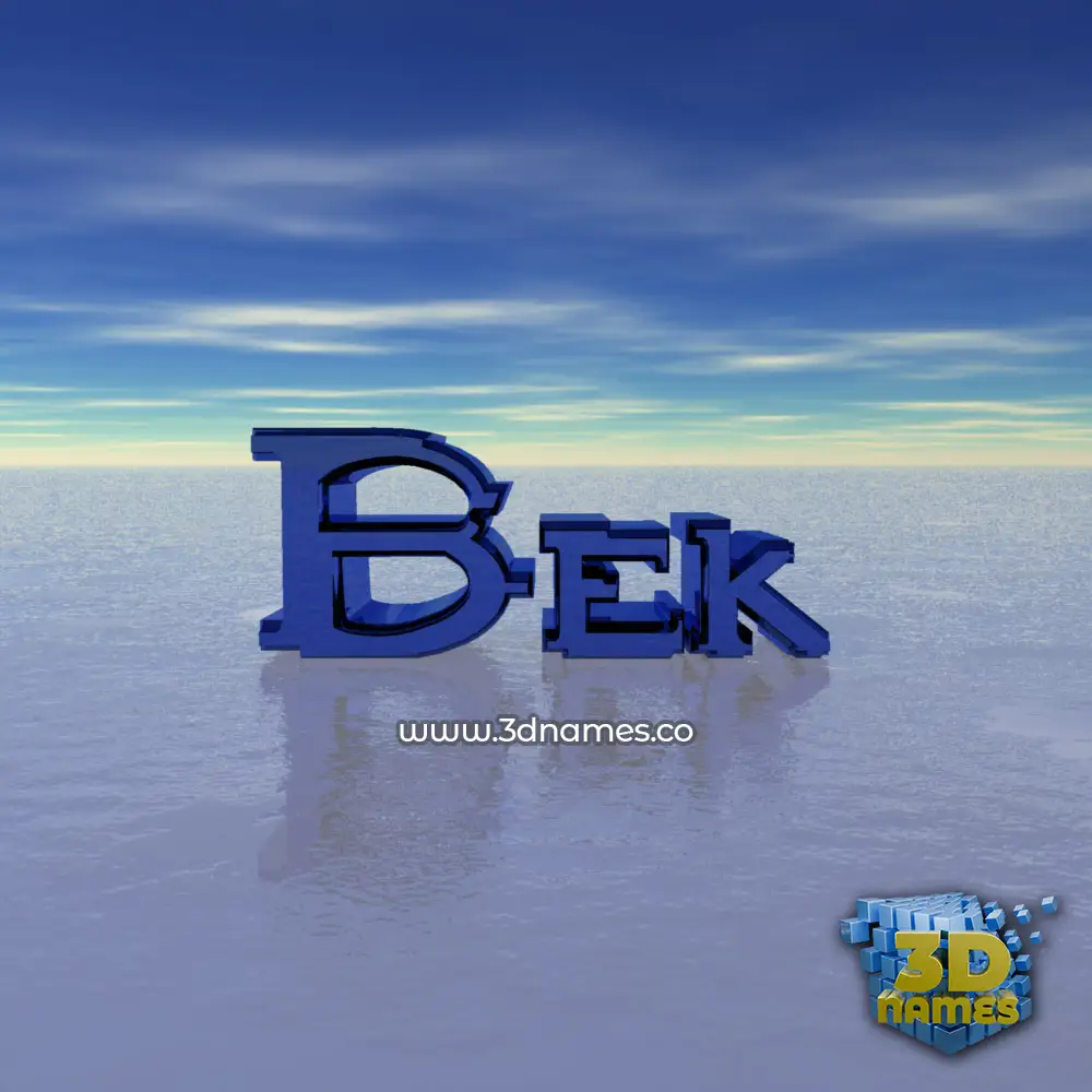 bek in Horizon style - 3D name wallpaper