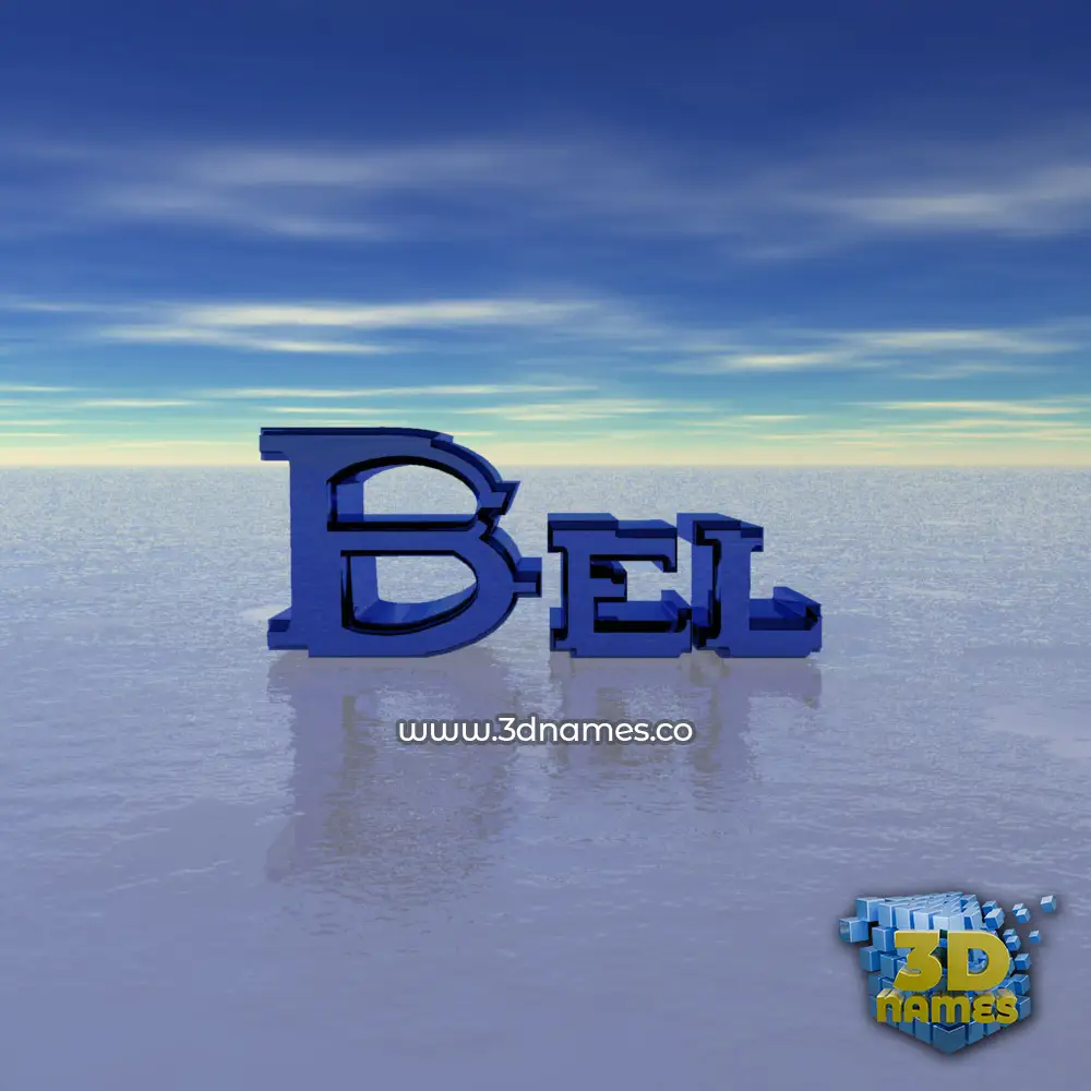 bel in Horizon style - 3D name wallpaper