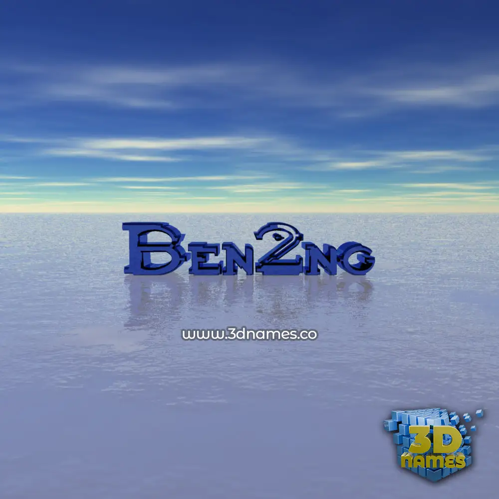 ben2ng in Horizon style - 3D name wallpaper