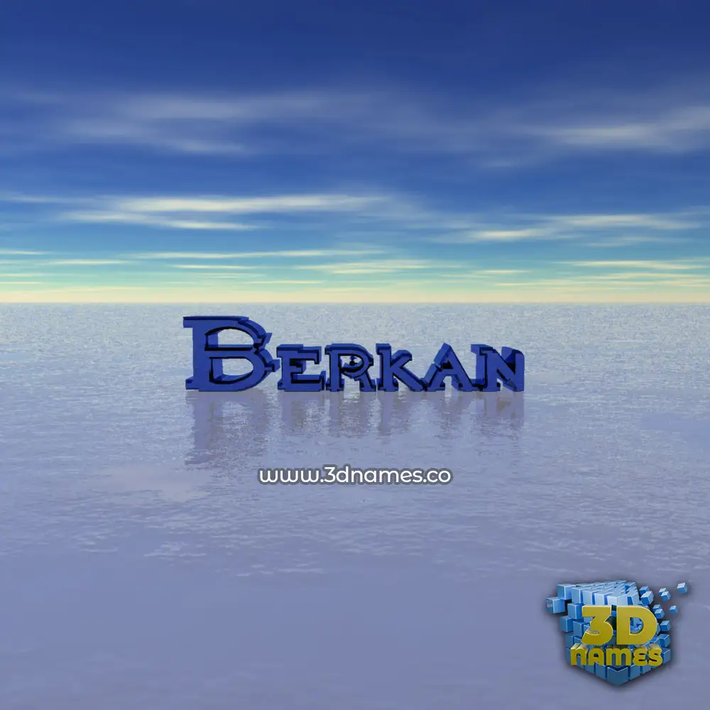 berkan in Horizon style - 3D name wallpaper