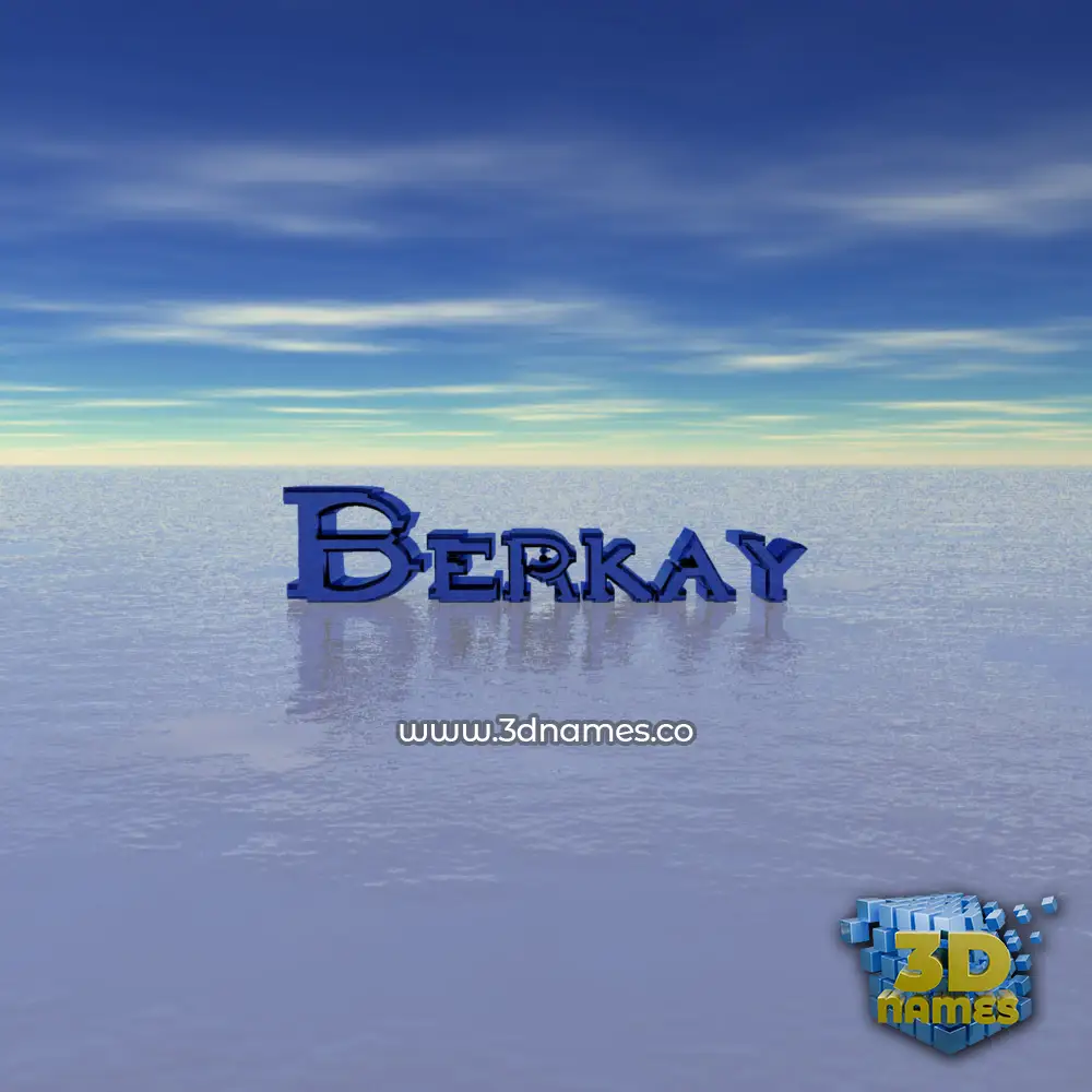 berkay in Horizon style - 3D name wallpaper