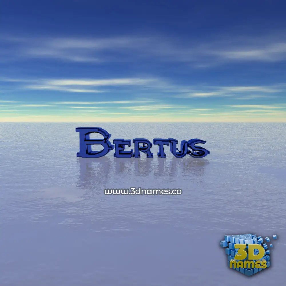 bertus in Horizon style - 3D name wallpaper