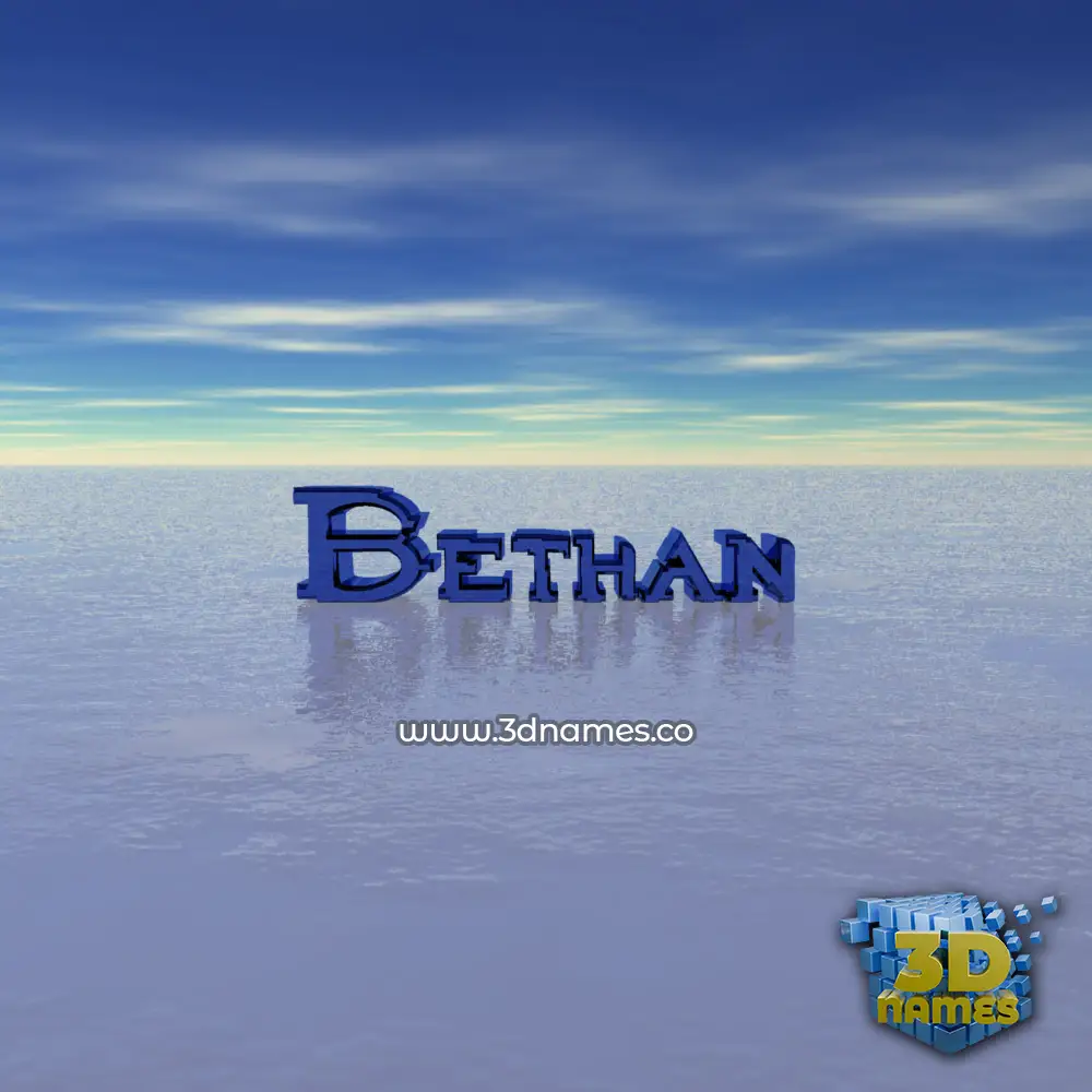 bethan in Horizon style - 3D name wallpaper