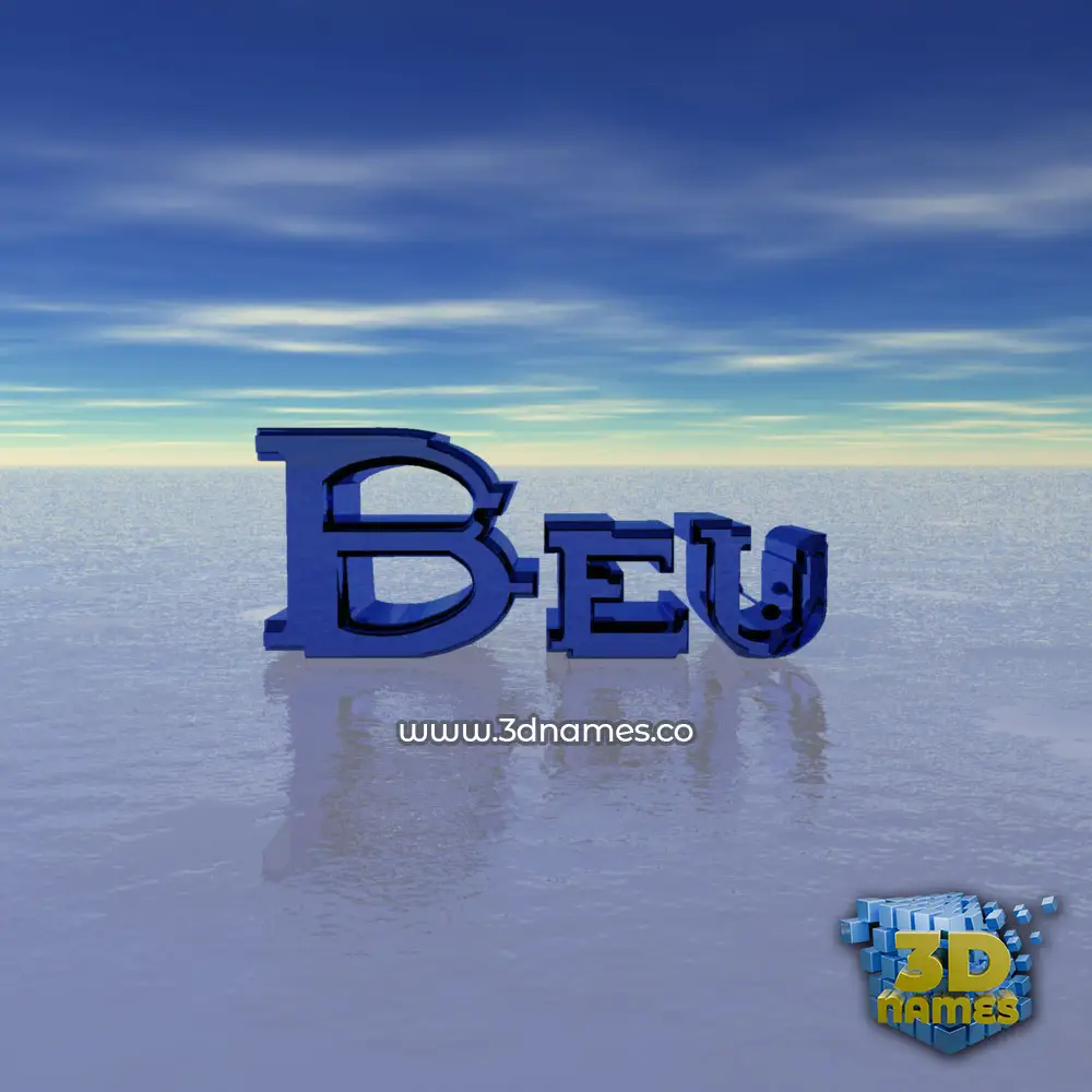 beu in Horizon style - 3D name wallpaper