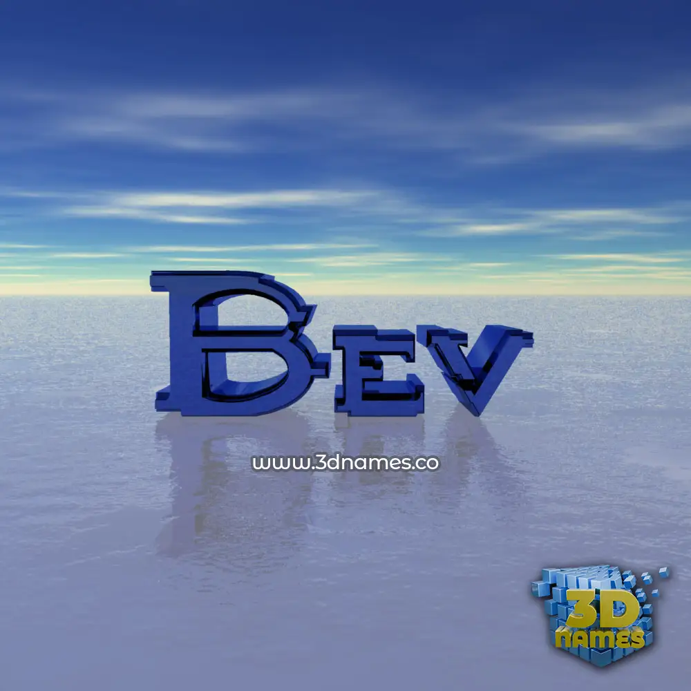 bev in Horizon style - 3D name wallpaper