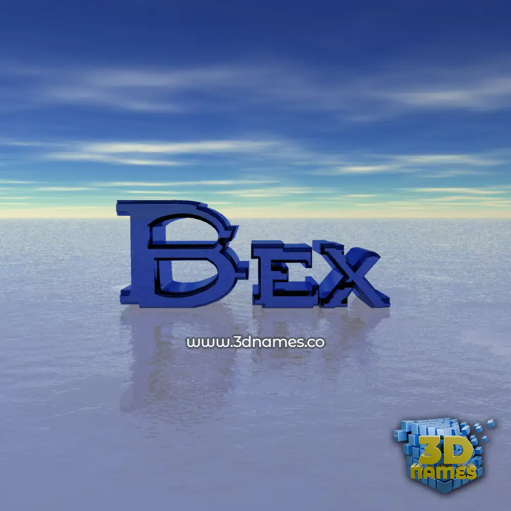 bex in Horizon style - 3D name wallpaper