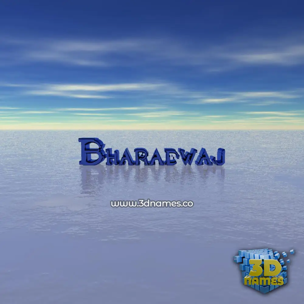 bharadwaj in Horizon style - 3D name wallpaper