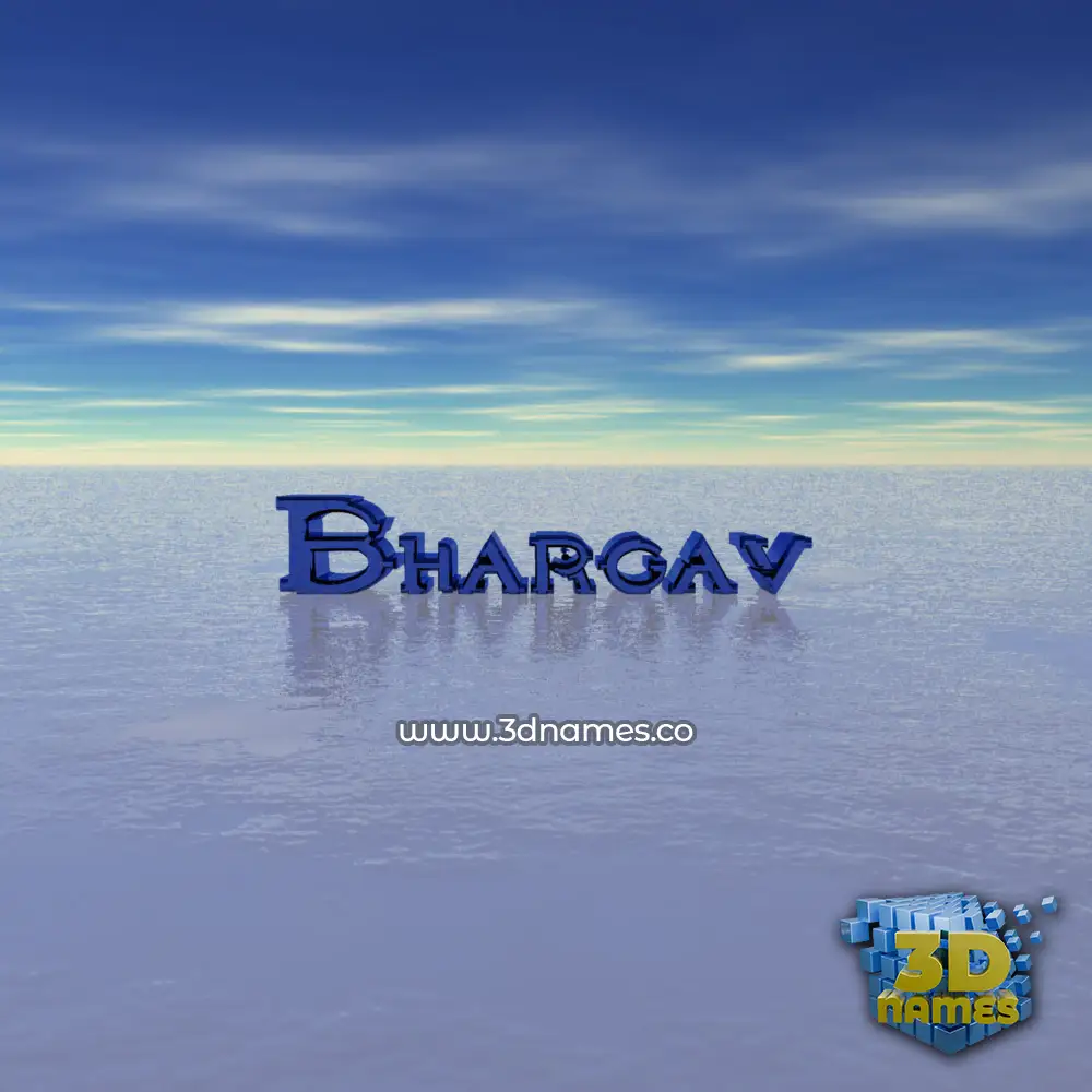 bhargav in Horizon style - 3D name wallpaper