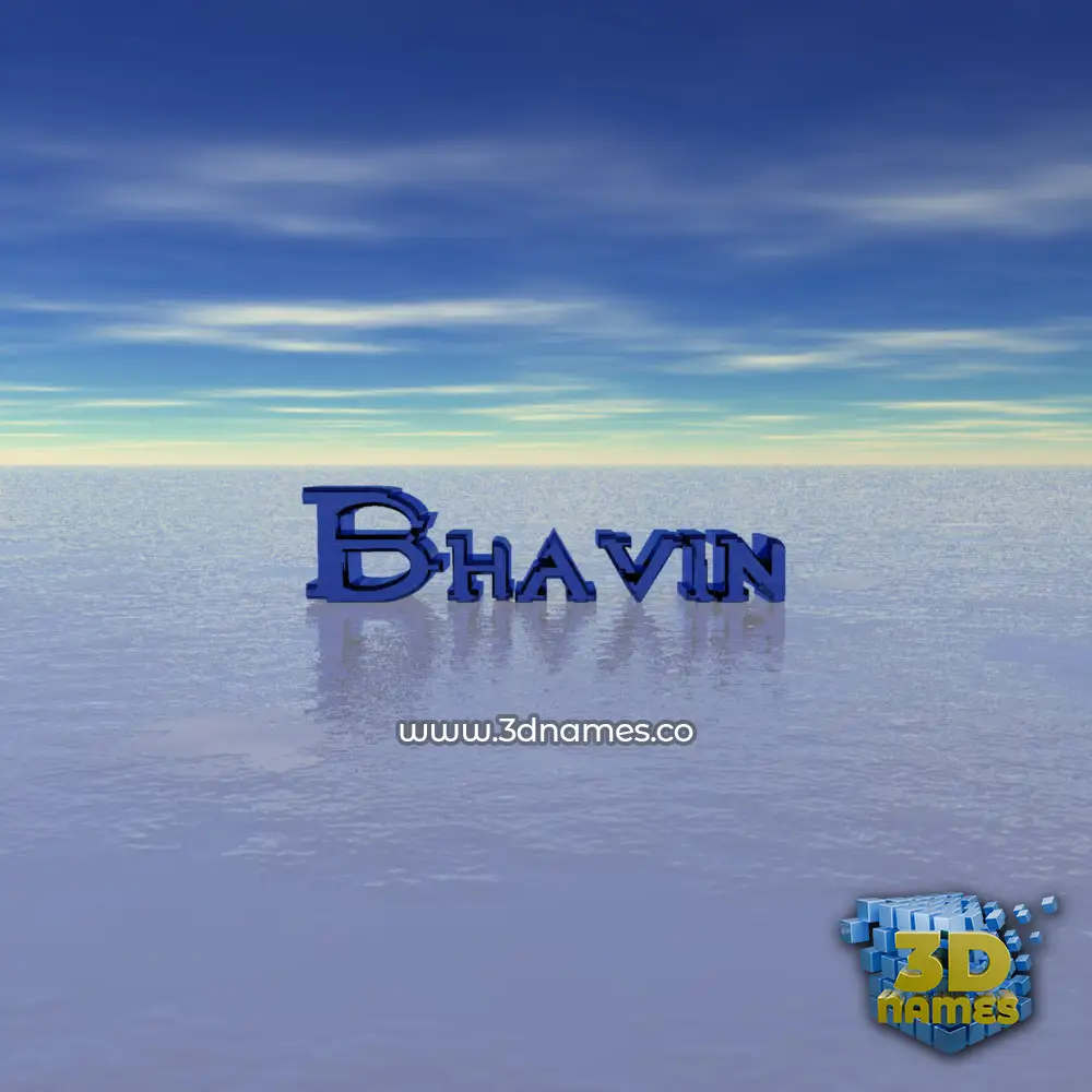 bhavin in Horizon style - 3D name wallpaper