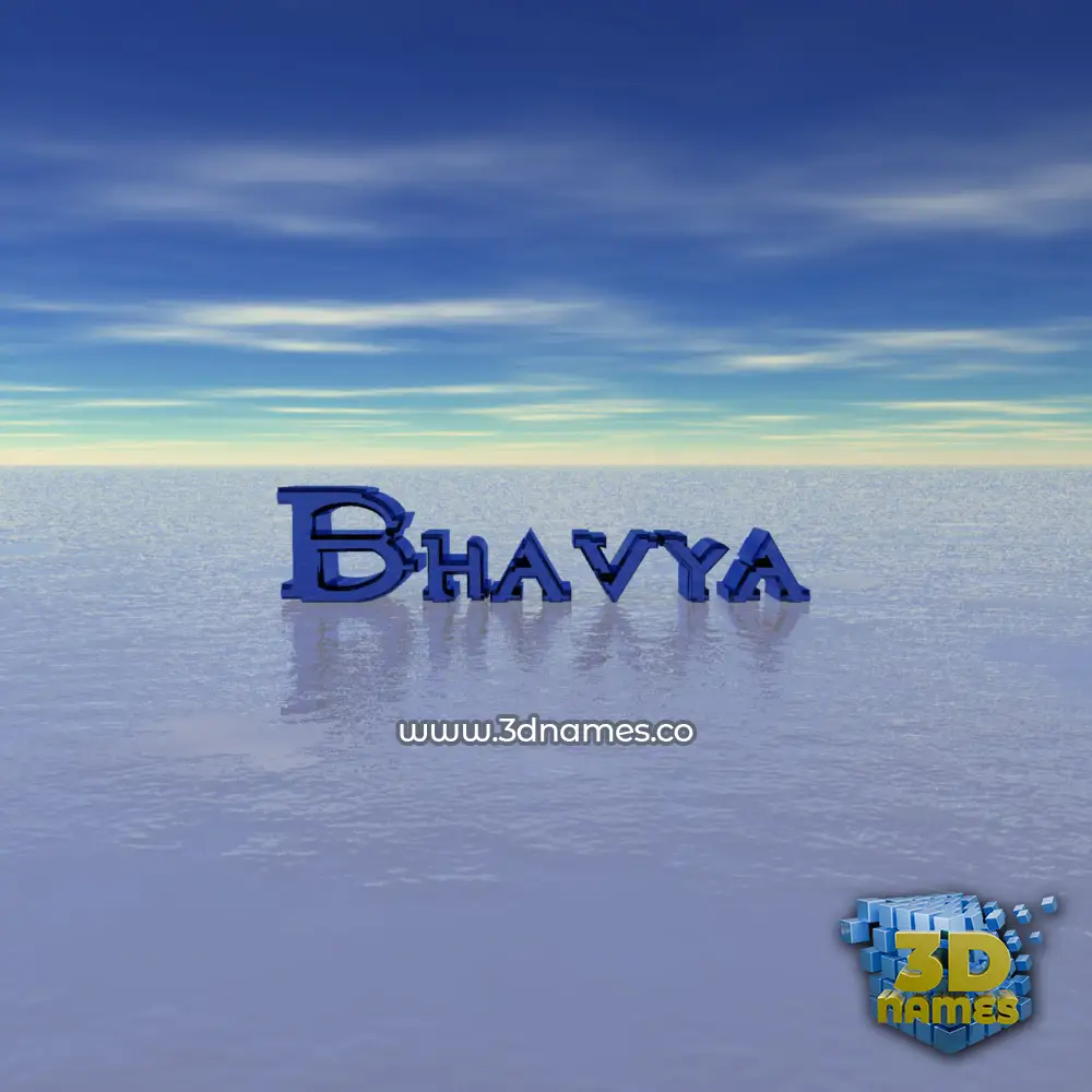 bhavya in Horizon style - 3D name wallpaper
