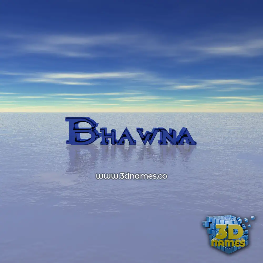 bhawna in Horizon style - 3D name wallpaper