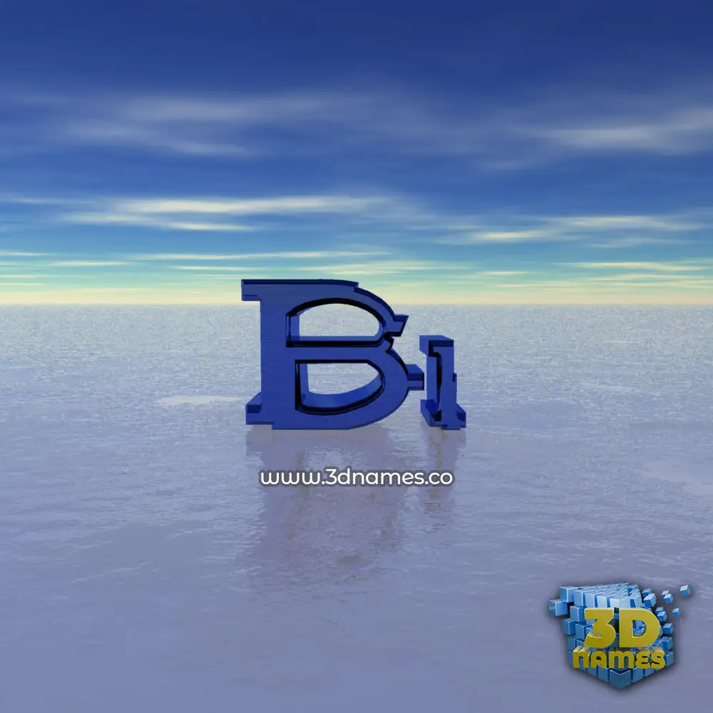 bi in Horizon style - 3D name wallpaper