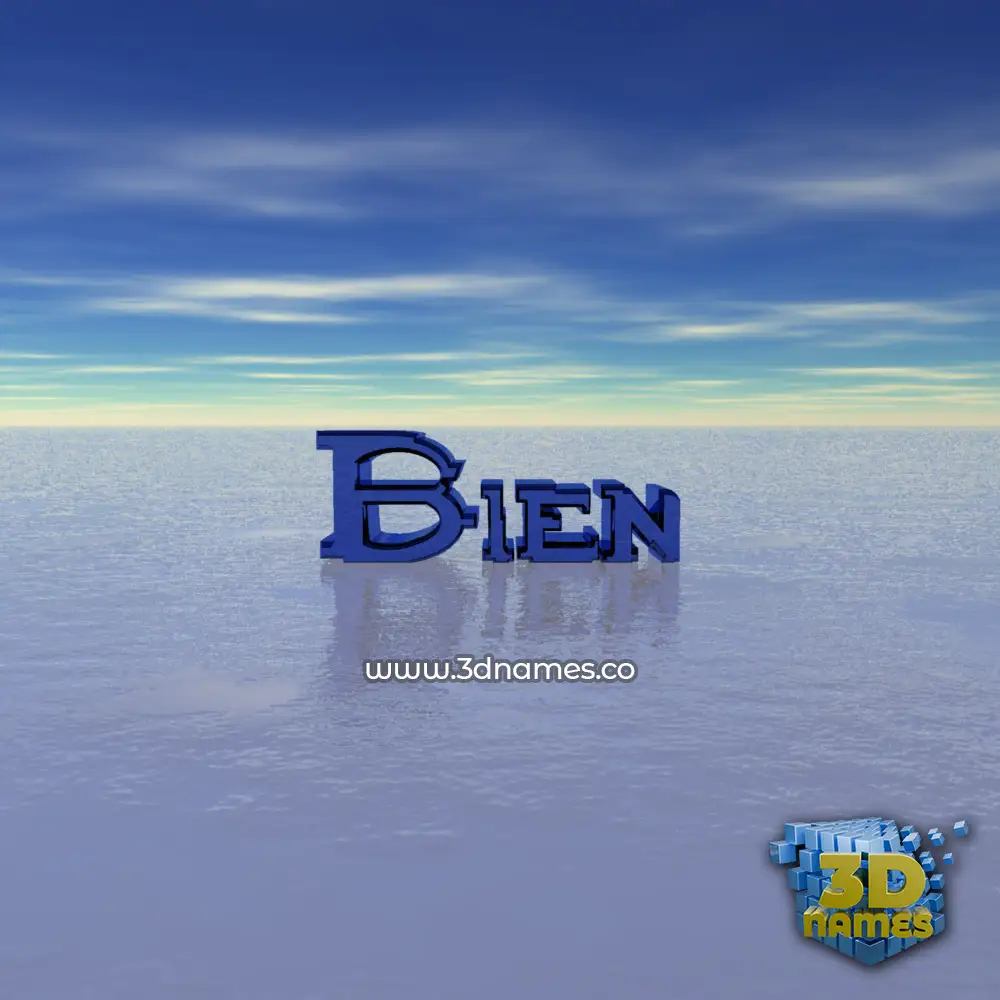 bien in Horizon style - 3D name wallpaper