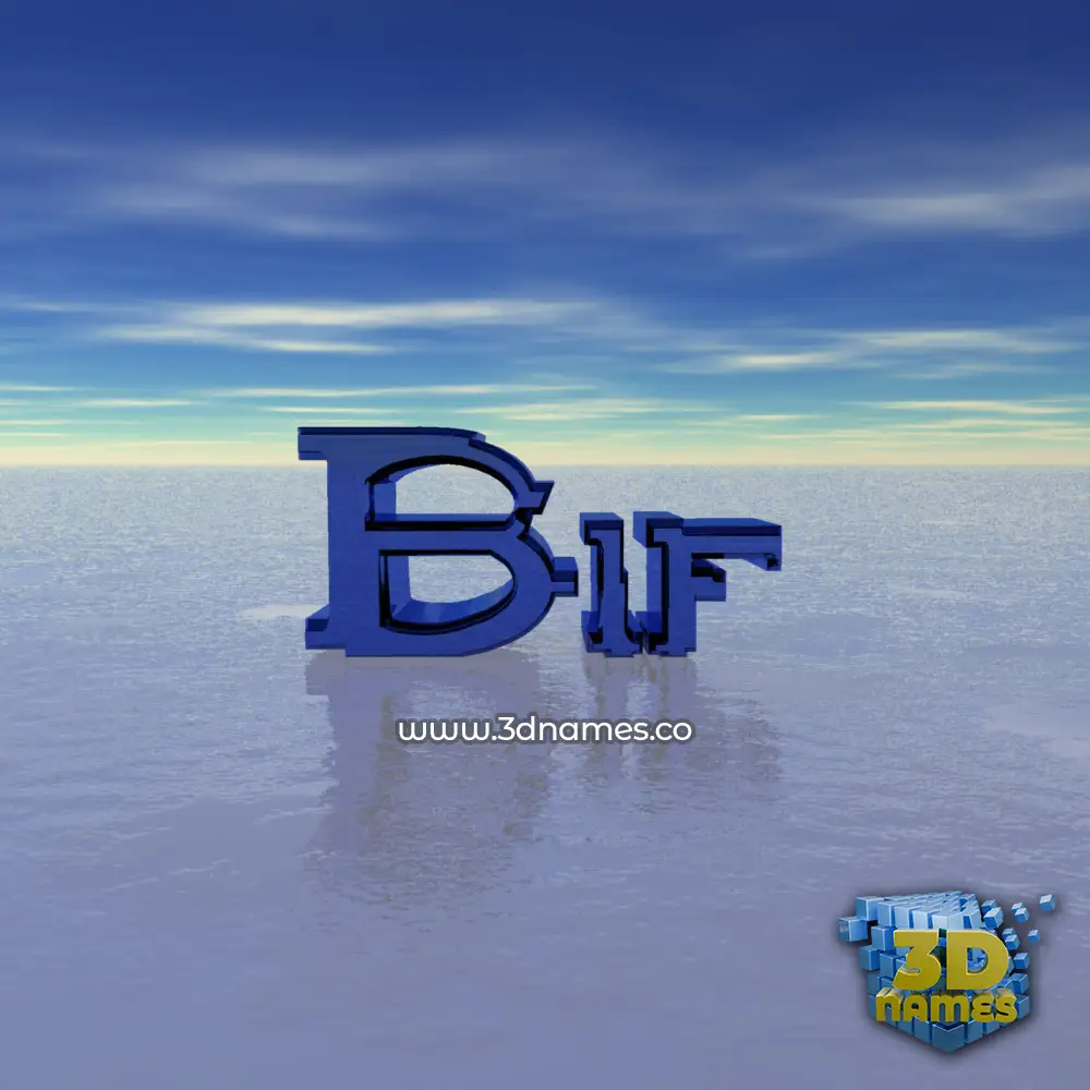 bif in Horizon style - 3D name wallpaper