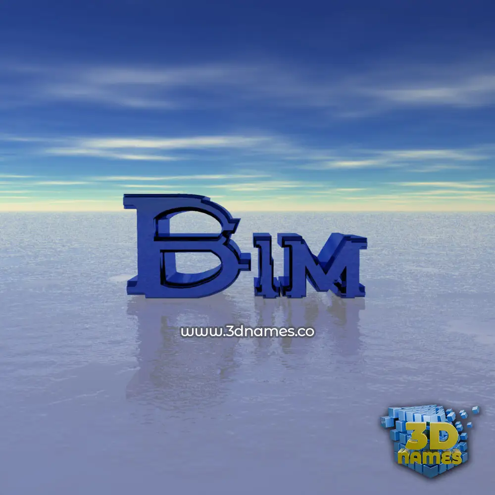 bim in Horizon style - 3D name wallpaper