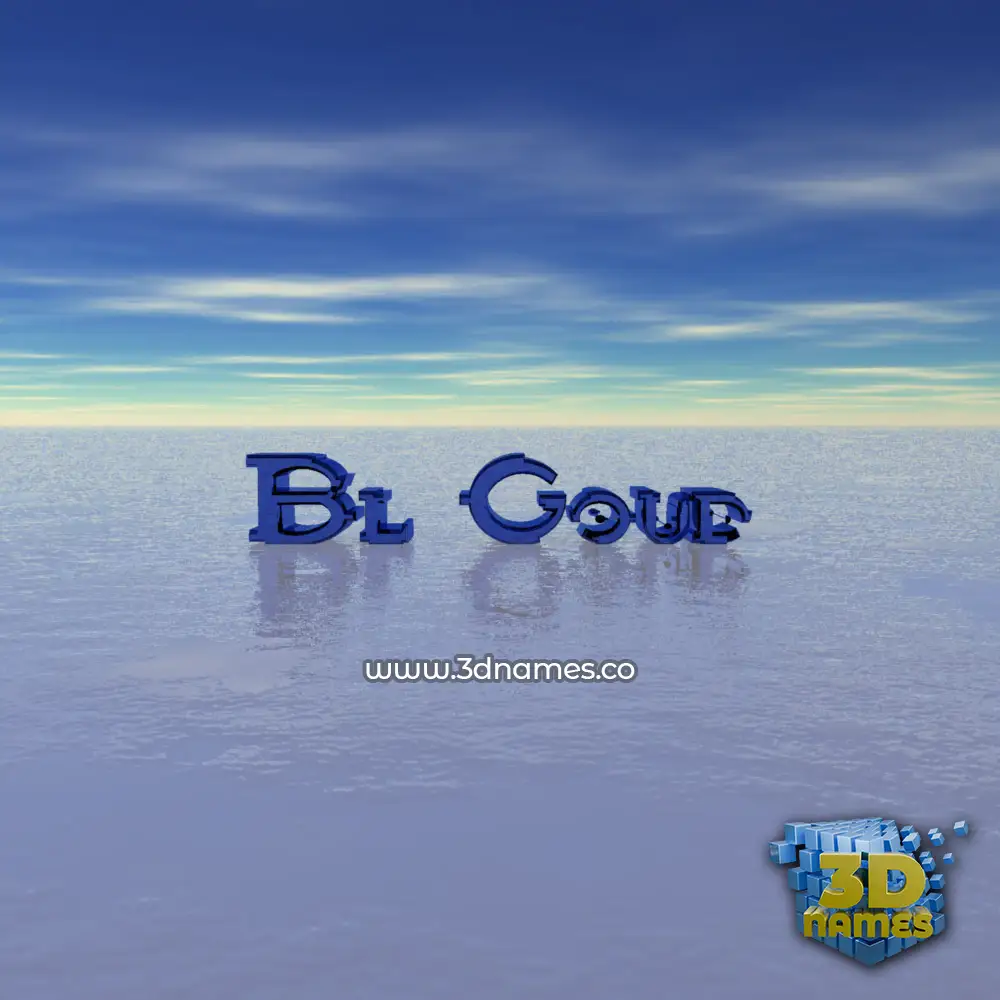 bl goud in Horizon style - 3D name wallpaper