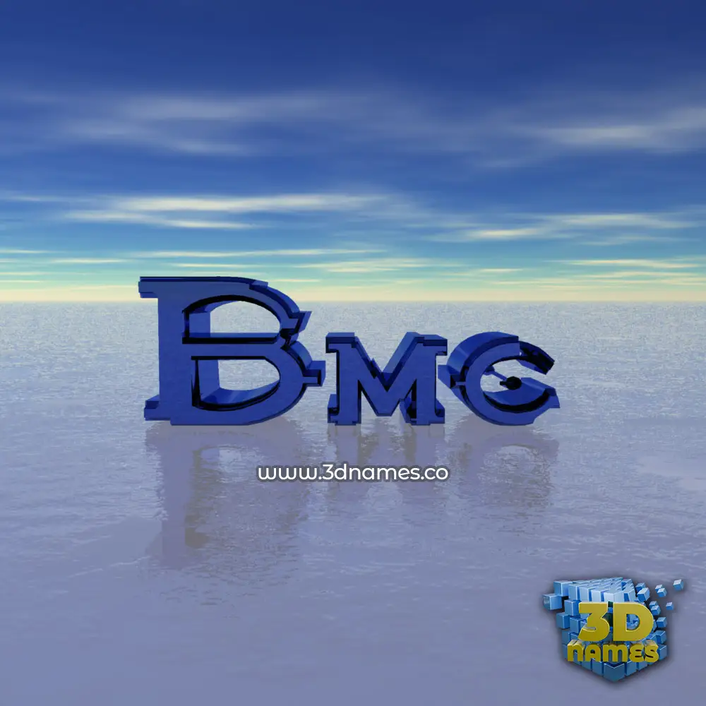 bmc in Horizon style - 3D name wallpaper
