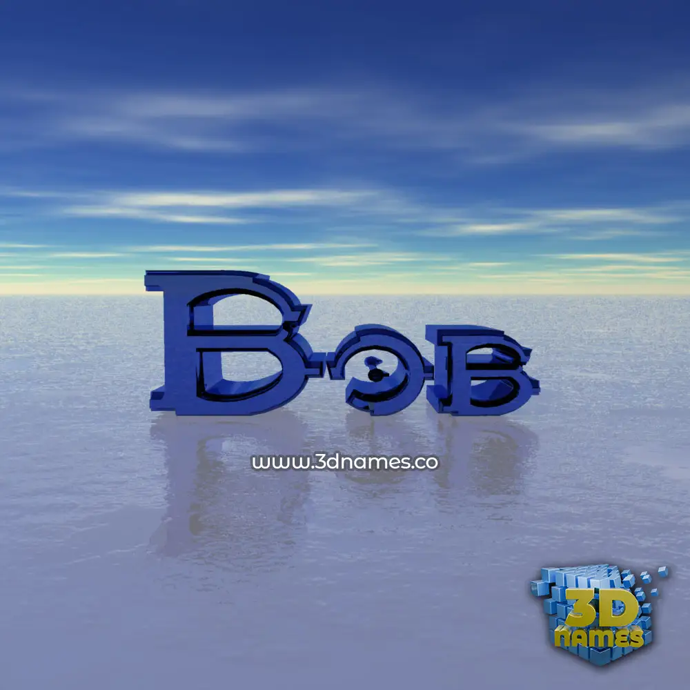 bob in Horizon style - 3D name wallpaper