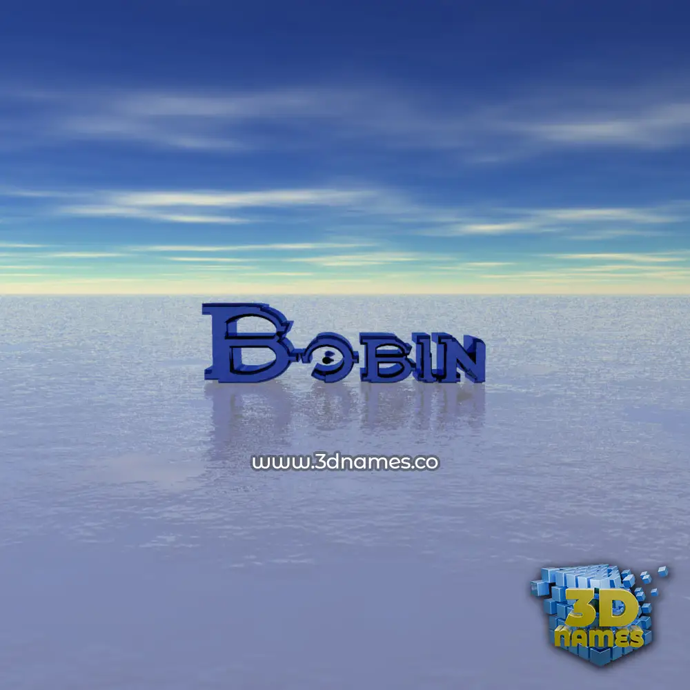 bobin in Horizon style - 3D name wallpaper