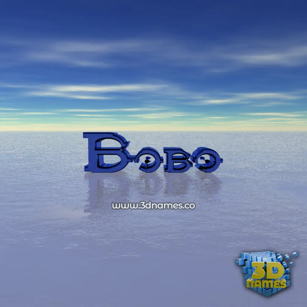 bobo in Horizon style - 3D name wallpaper