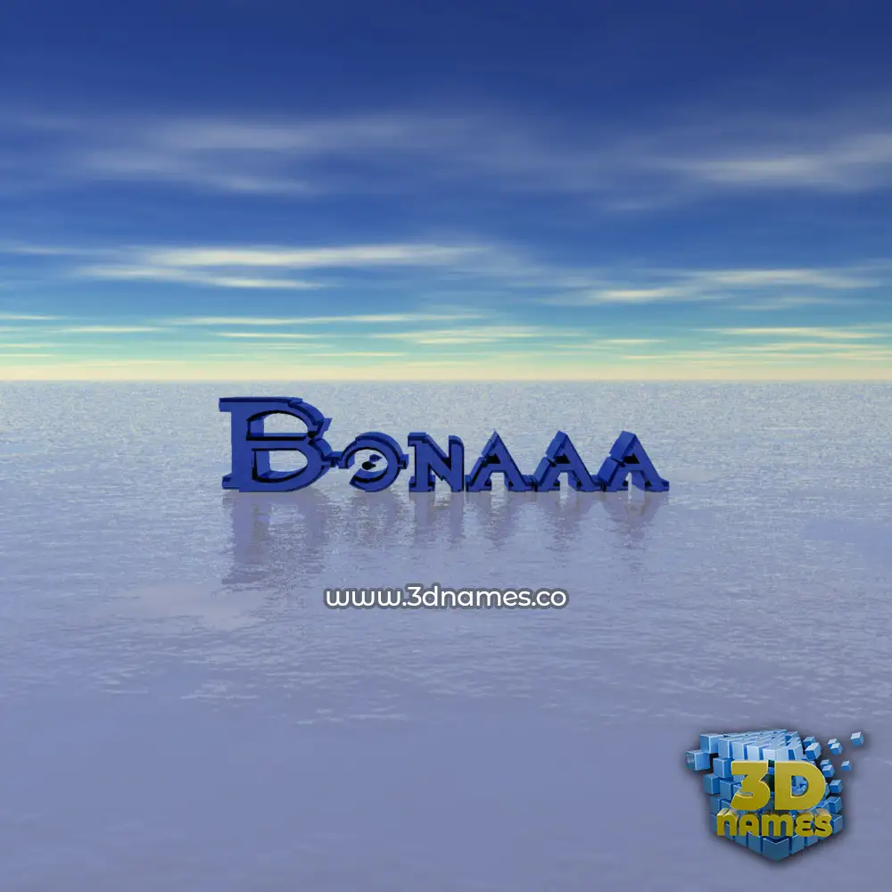 bonaaa in Horizon style - 3D name wallpaper