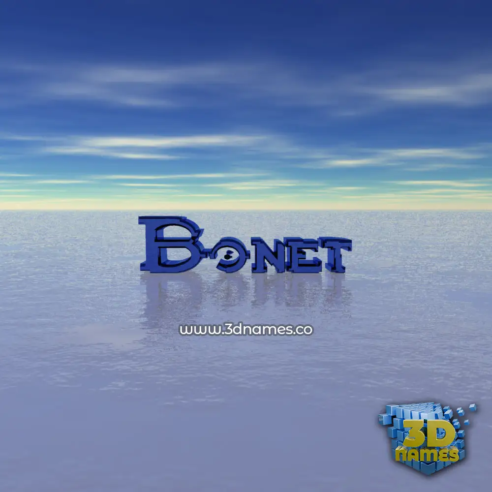 bonet in Horizon style - 3D name wallpaper