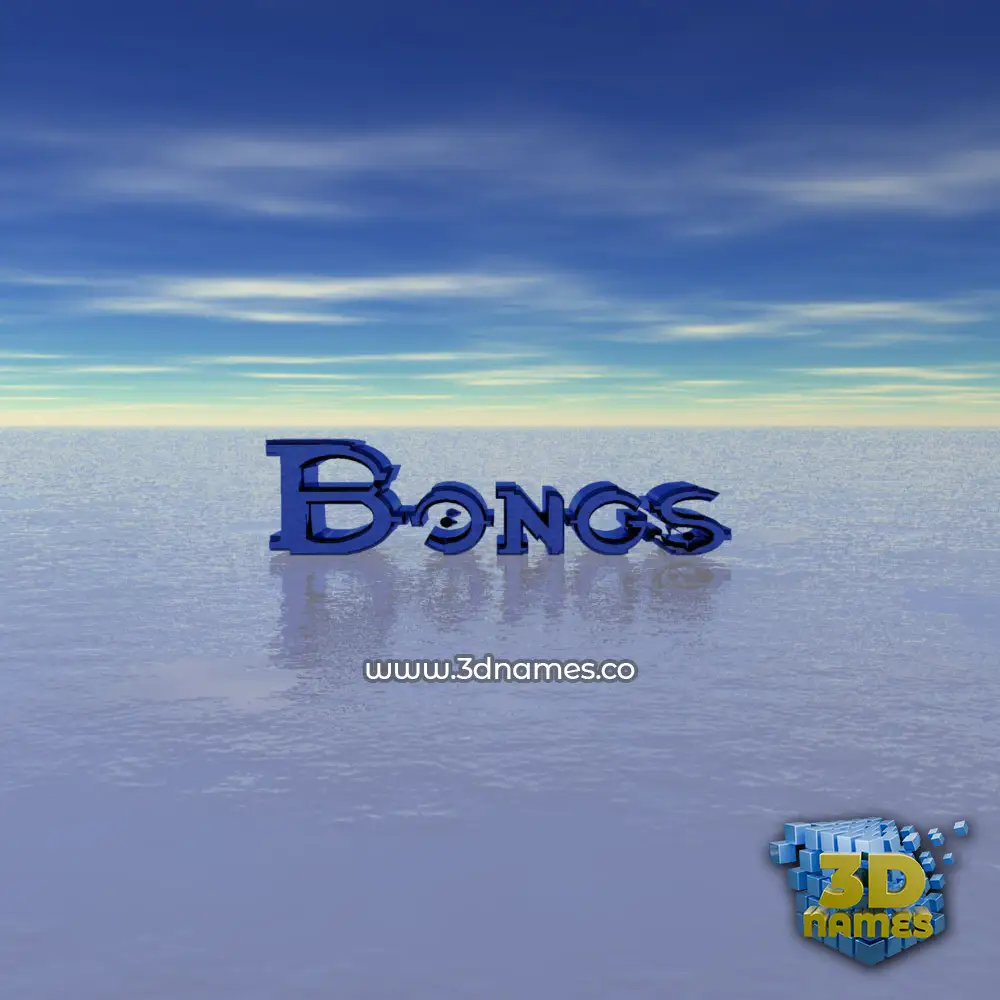 bongs in Horizon style - 3D name wallpaper