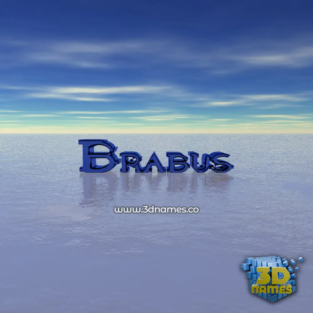 brabus in Horizon style - 3D name wallpaper