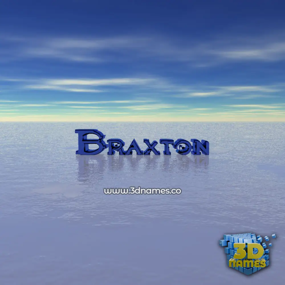 braxton in Horizon style - 3D name wallpaper