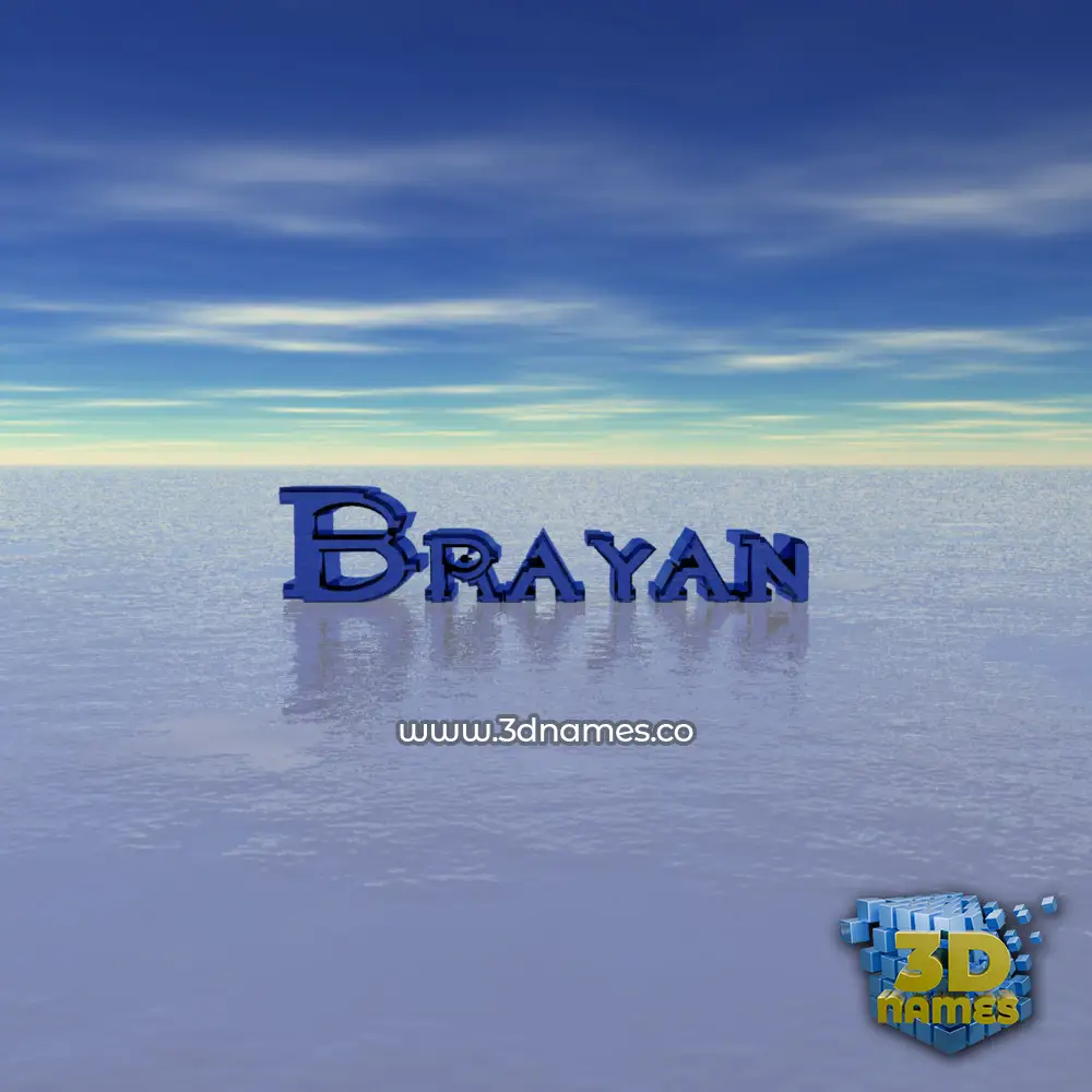 brayan in Horizon style - 3D name wallpaper