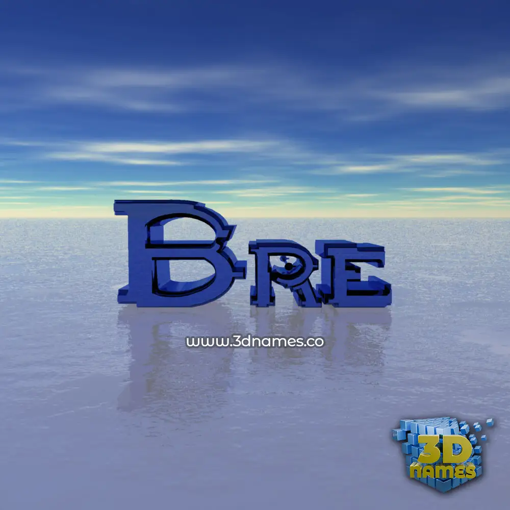 bre in Horizon style - 3D name wallpaper
