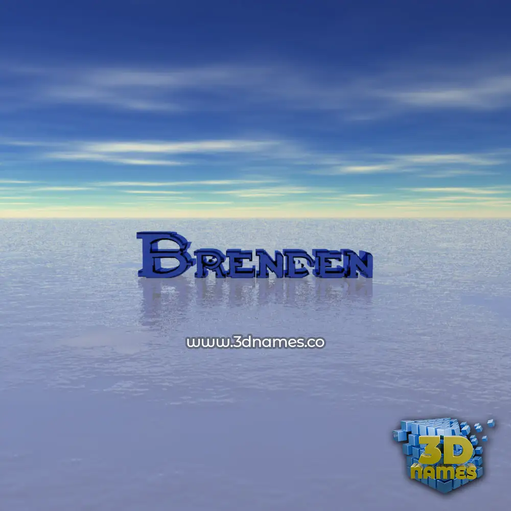 brenden in Horizon style - 3D name wallpaper