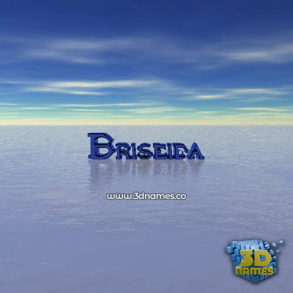 briseida in Horizon style - 3D name wallpaper