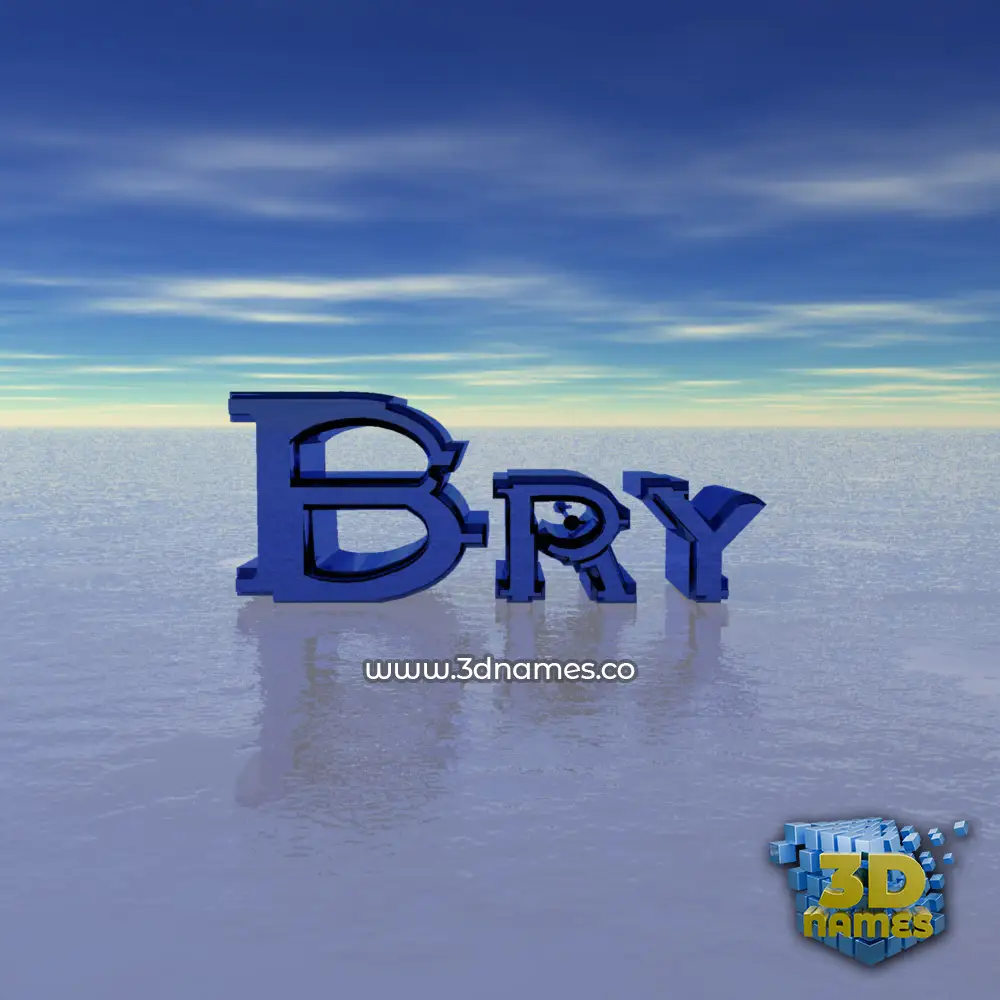 bry in Horizon style - 3D name wallpaper