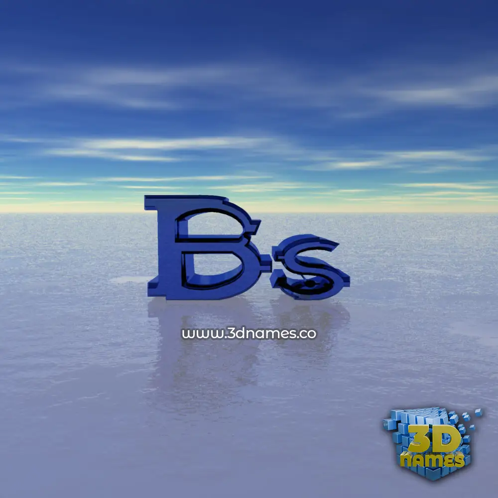 bs in Horizon style - 3D name wallpaper