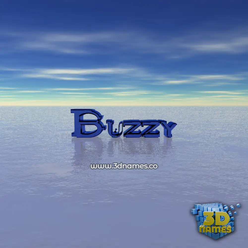 buzzy in Horizon style - 3D name wallpaper