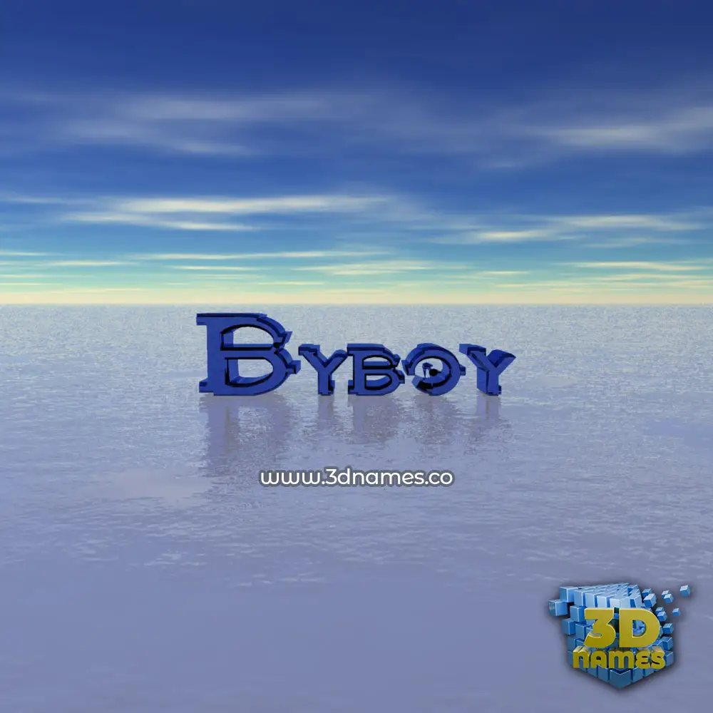 byboy in Horizon style - 3D name wallpaper